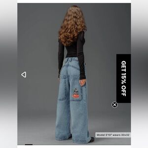 JNCO Big Rig Wide Leg Jeans 26